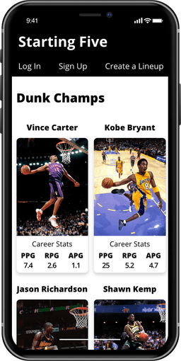 Nba starting 5 mobile